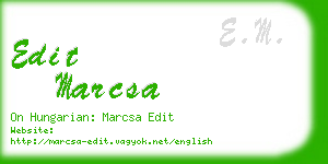 edit marcsa business card